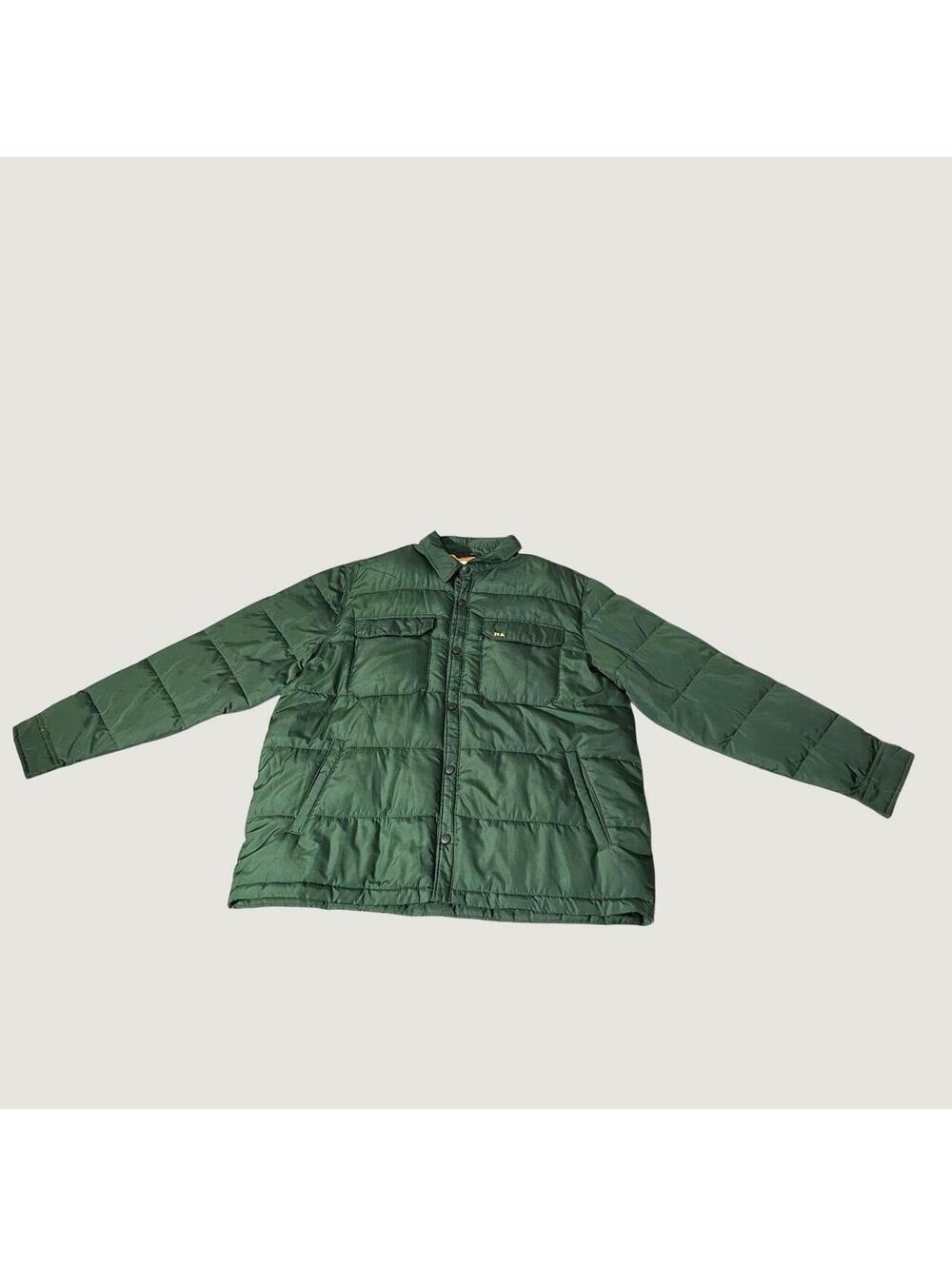Free Assembly Men's Green Quilted Puffer Jacket XL